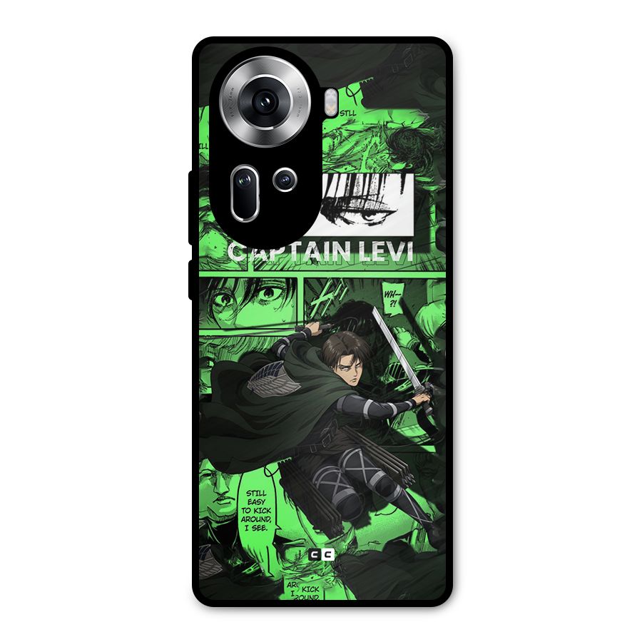 captain Levi Stance Metal Back Case for Oppo Reno11 5G