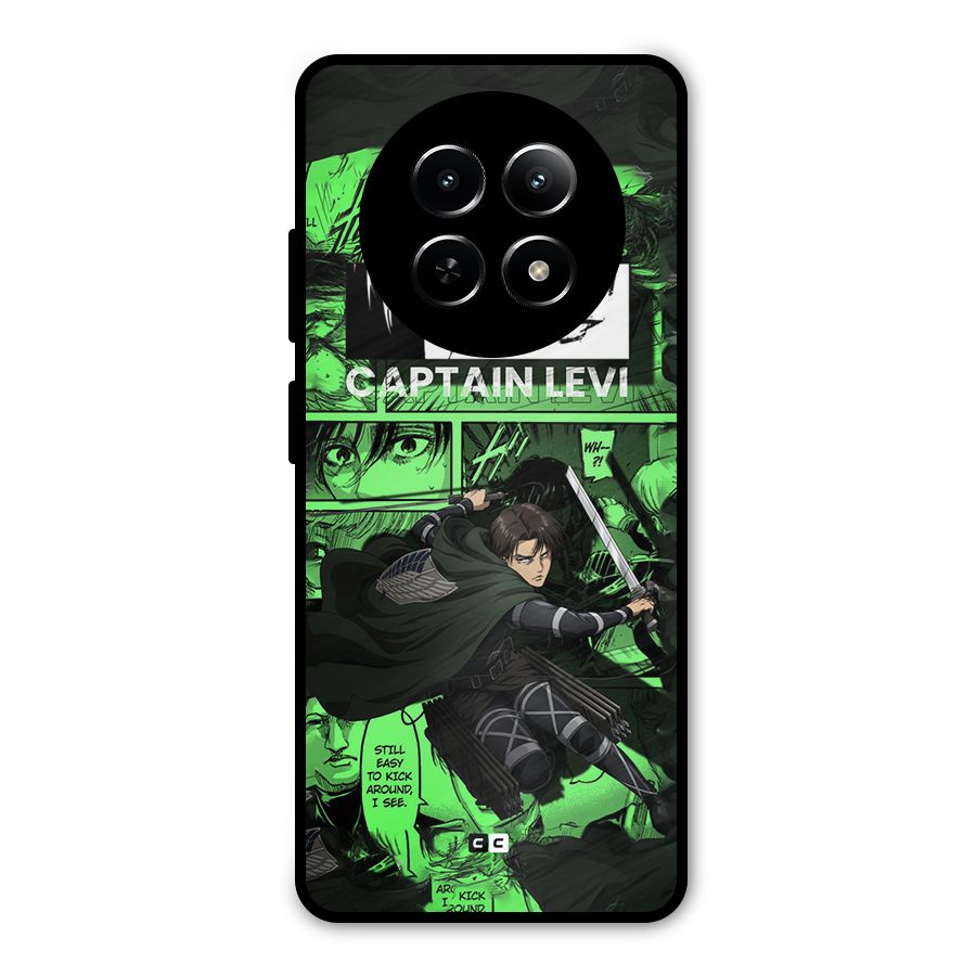 captain Levi Stance Metal Back Case for Realme Narzo 70x 5G