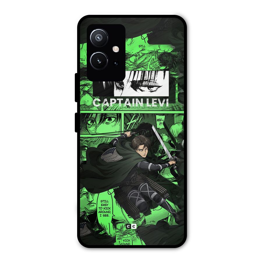 captain Levi Stance Metal Back Case for Vivo T1 5G