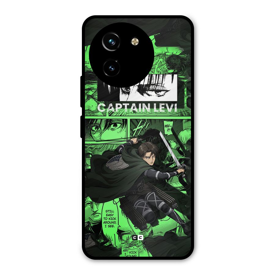 captain Levi Stance Metal Back Case for Vivo T3x