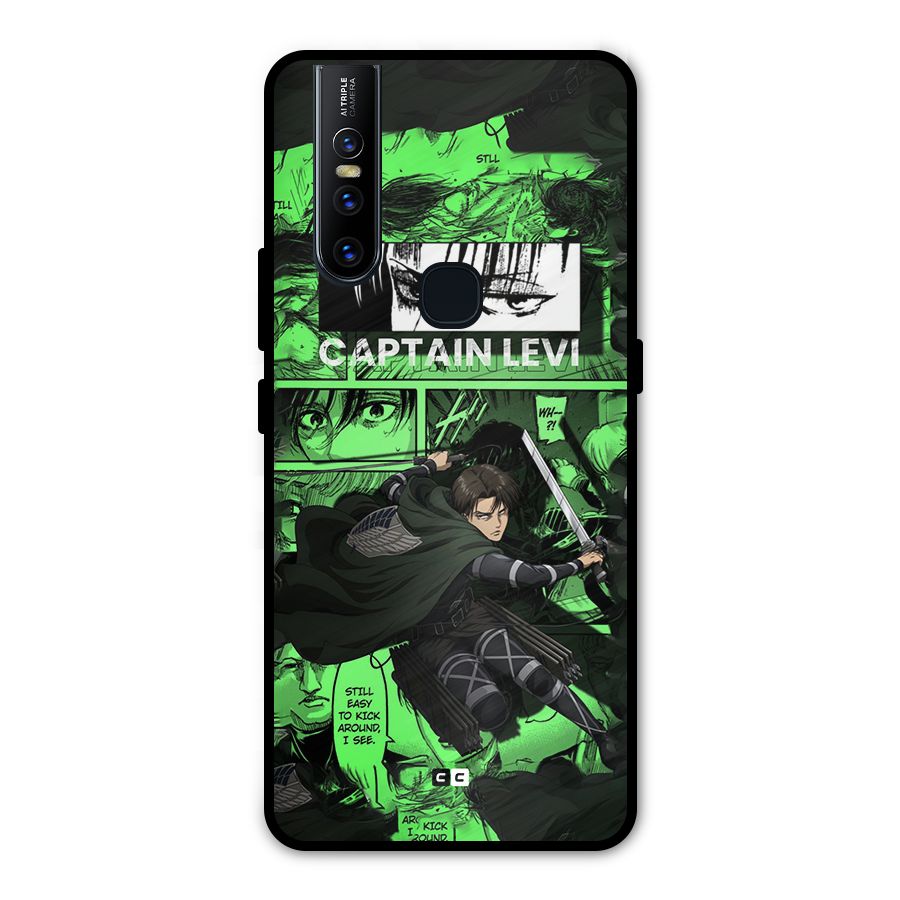 captain Levi Stance Metal Back Case for Vivo V15