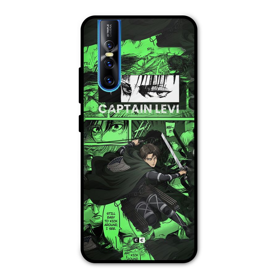 captain Levi Stance Metal Back Case for Vivo V15 Pro