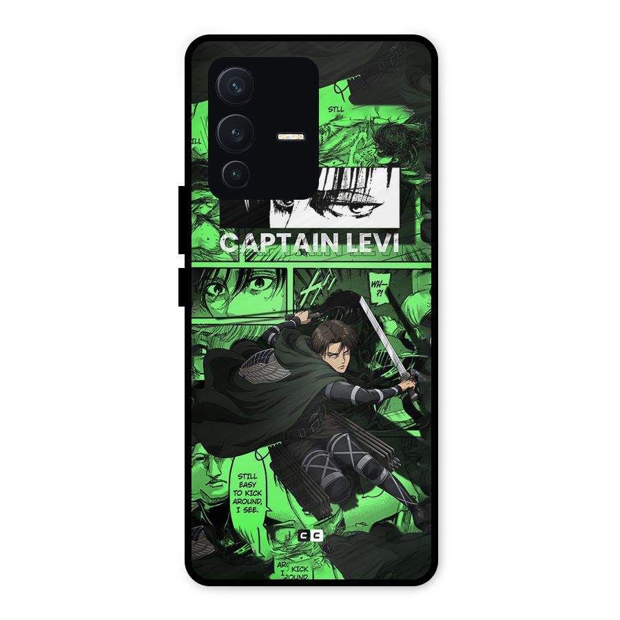 captain Levi Stance Metal Back Case for Vivo V23 5G