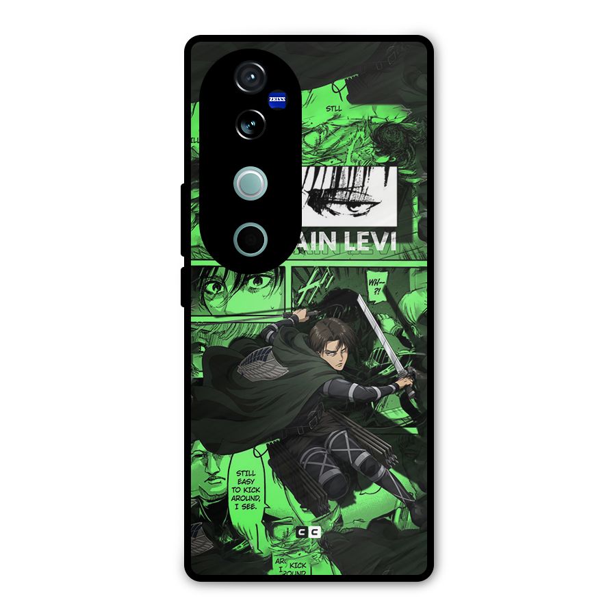 captain Levi Stance Metal Back Case for Vivo V40