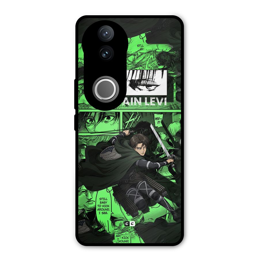 captain Levi Stance Metal Back Case for Vivo V50