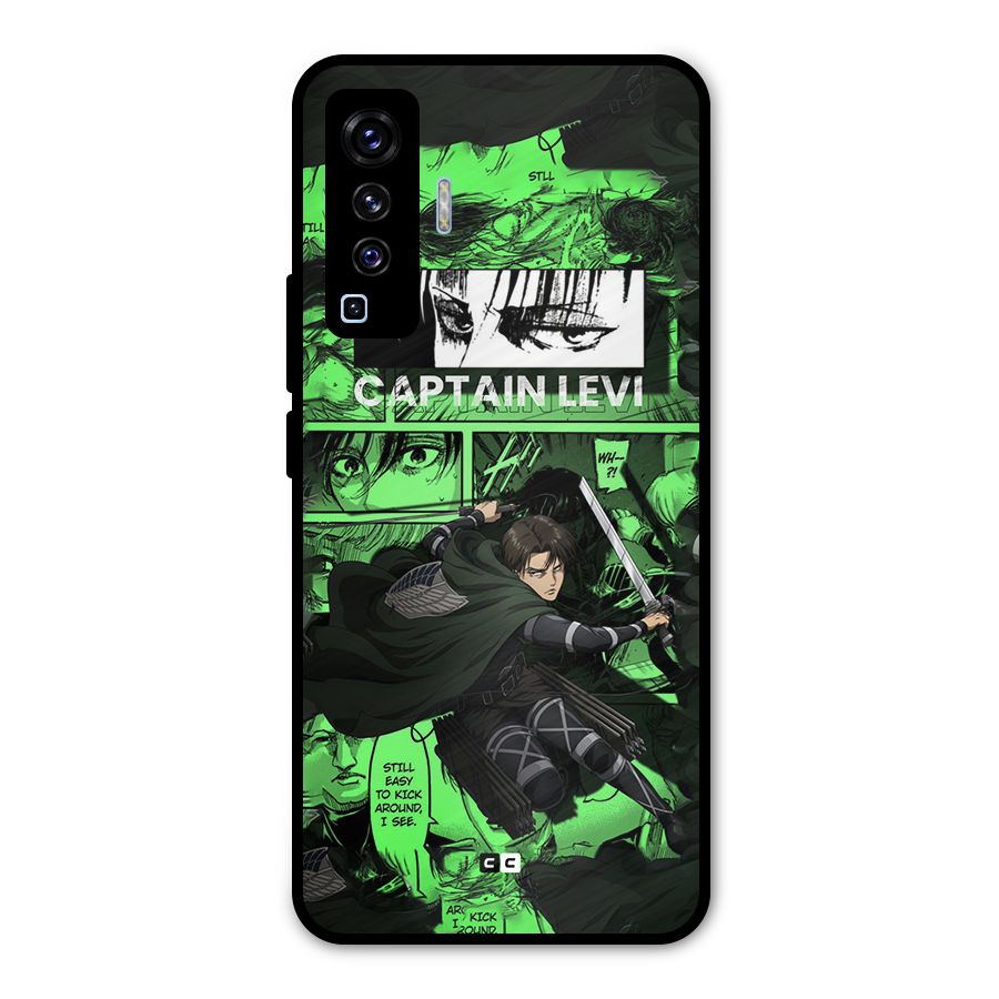 captain Levi Stance Metal Back Case for Vivo X50