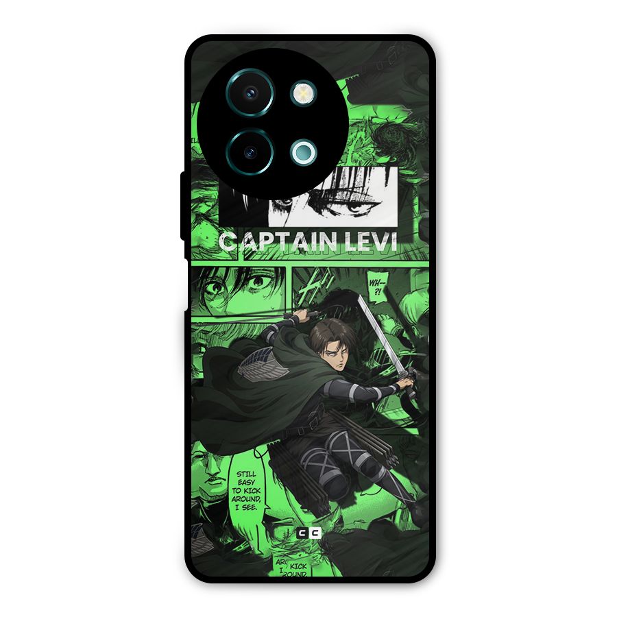 captain Levi Stance Metal Back Case for Vivo Y58