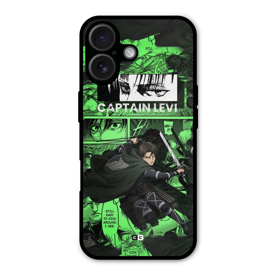 captain Levi Stance Metal Back Case for iPhone 16