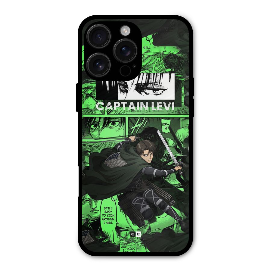 captain Levi Stance Metal Back Case for iPhone 16 Pro Max