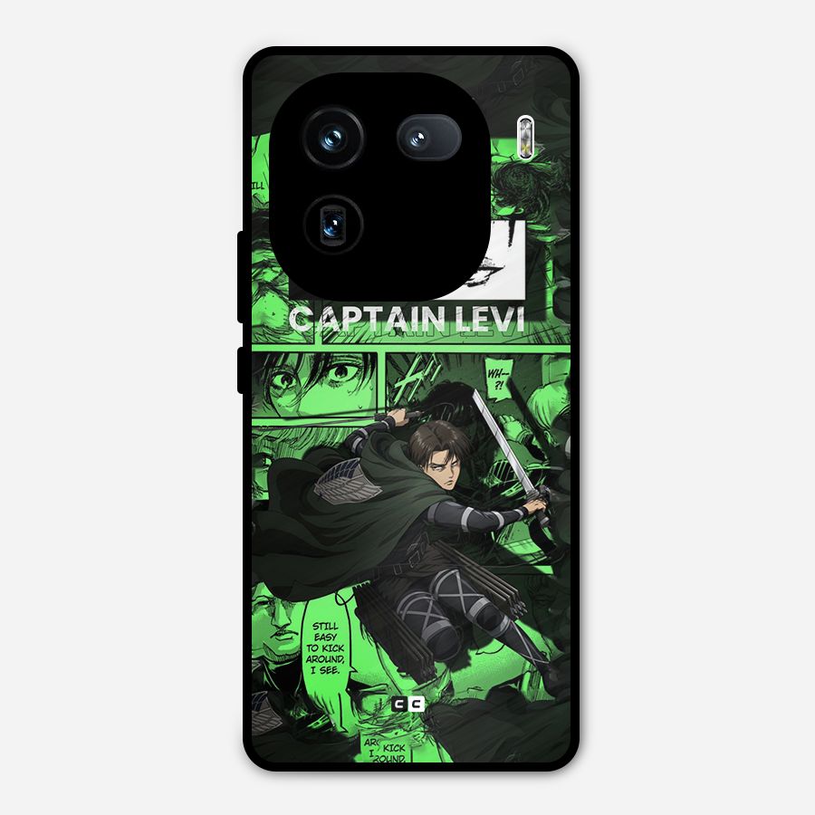 captain Levi Stance Metal Back Case for iQOO 12