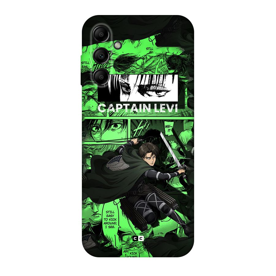 captain Levi Stance Original Polycarbonate Back Case for Galaxy A14 5G