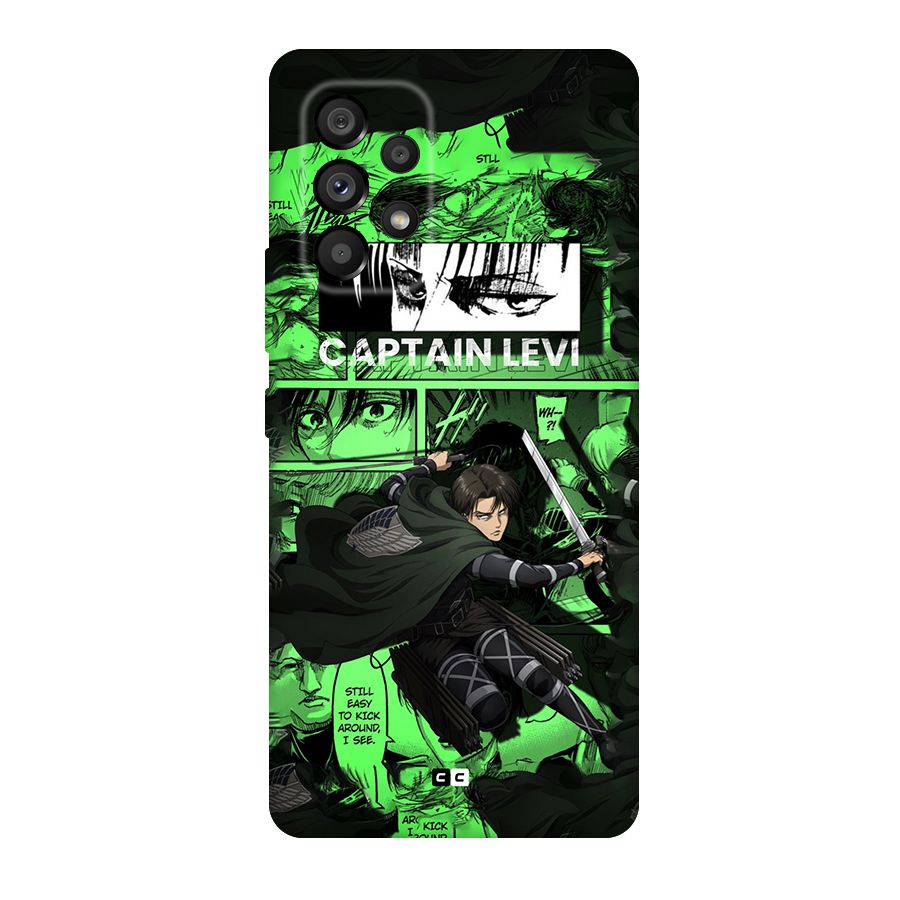 captain Levi Stance Original Polycarbonate Back Case for Galaxy A53 5G