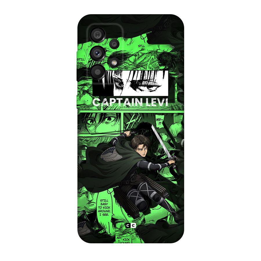 captain Levi Stance Original Polycarbonate Back Case for Galaxy A73 5G