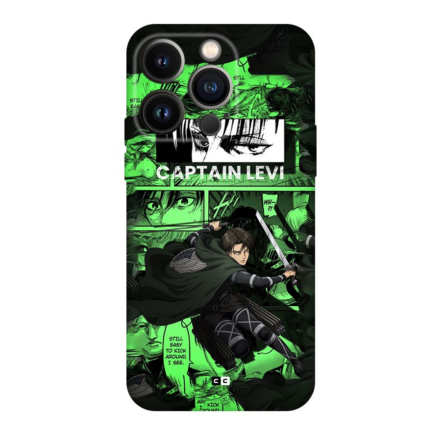 captain Levi Stance Original Polycarbonate Back Case for iPhone 14 Pro
