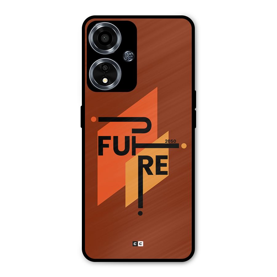 illustrative Future Metal Back Case for Oppo A59