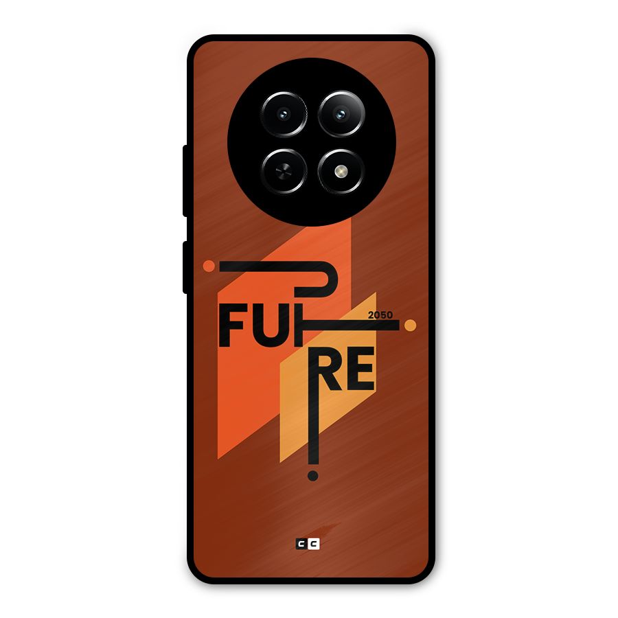 illustrative Future Metal Back Case for Realme 13
