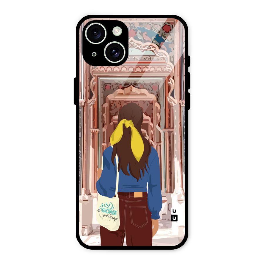 wonderful Girl Glass Back Case for iPhone 15 Plus