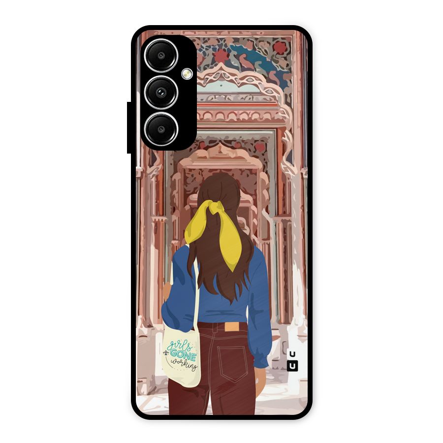 wonderful Girl Metal Back Case for Galaxy A05s