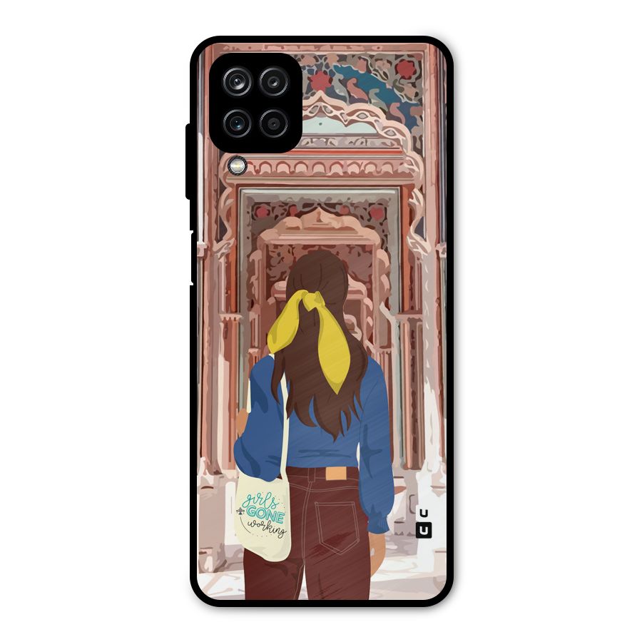 wonderful Girl Metal Back Case for Galaxy A12