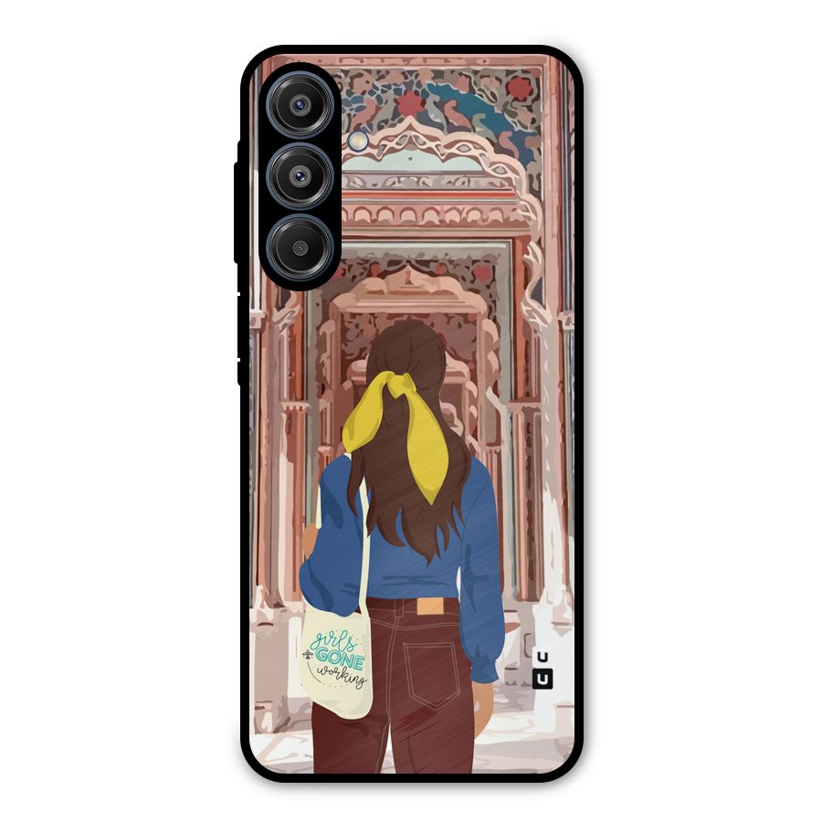 wonderful Girl Metal Back Case for Galaxy A16 5G