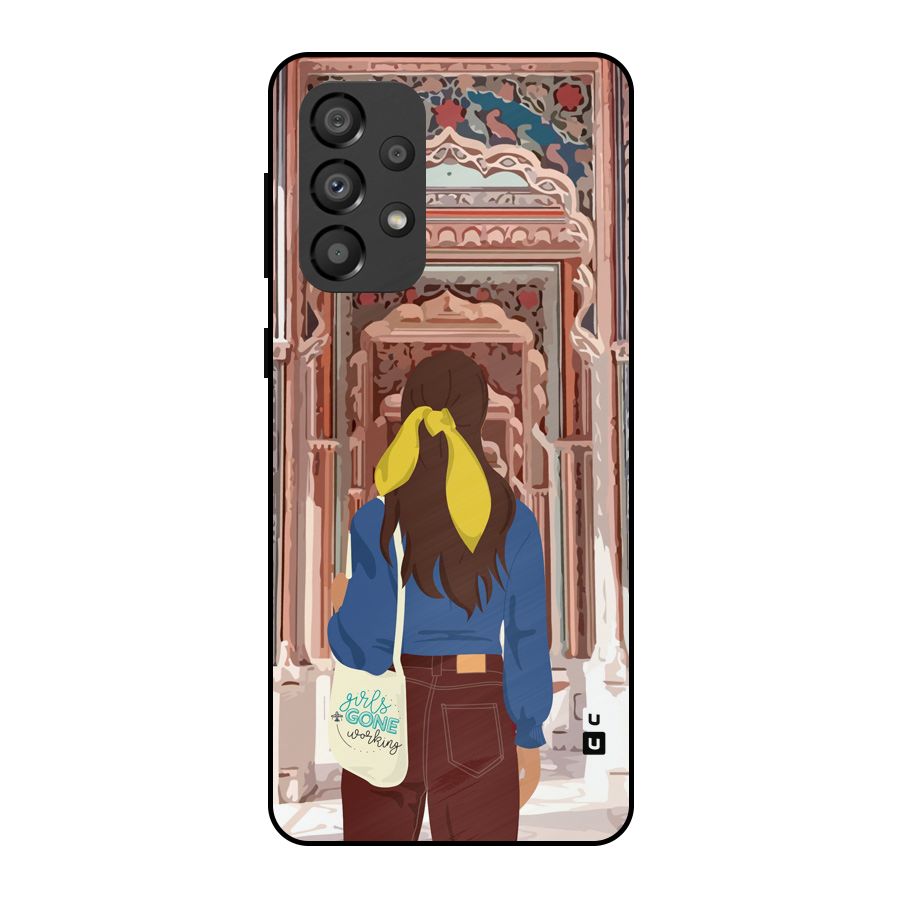 wonderful Girl Metal Back Case for Galaxy A33 5G