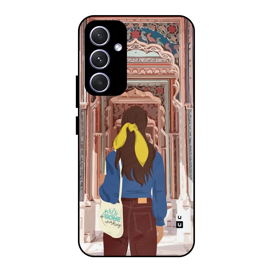 wonderful Girl Metal Back Case for Galaxy A54
