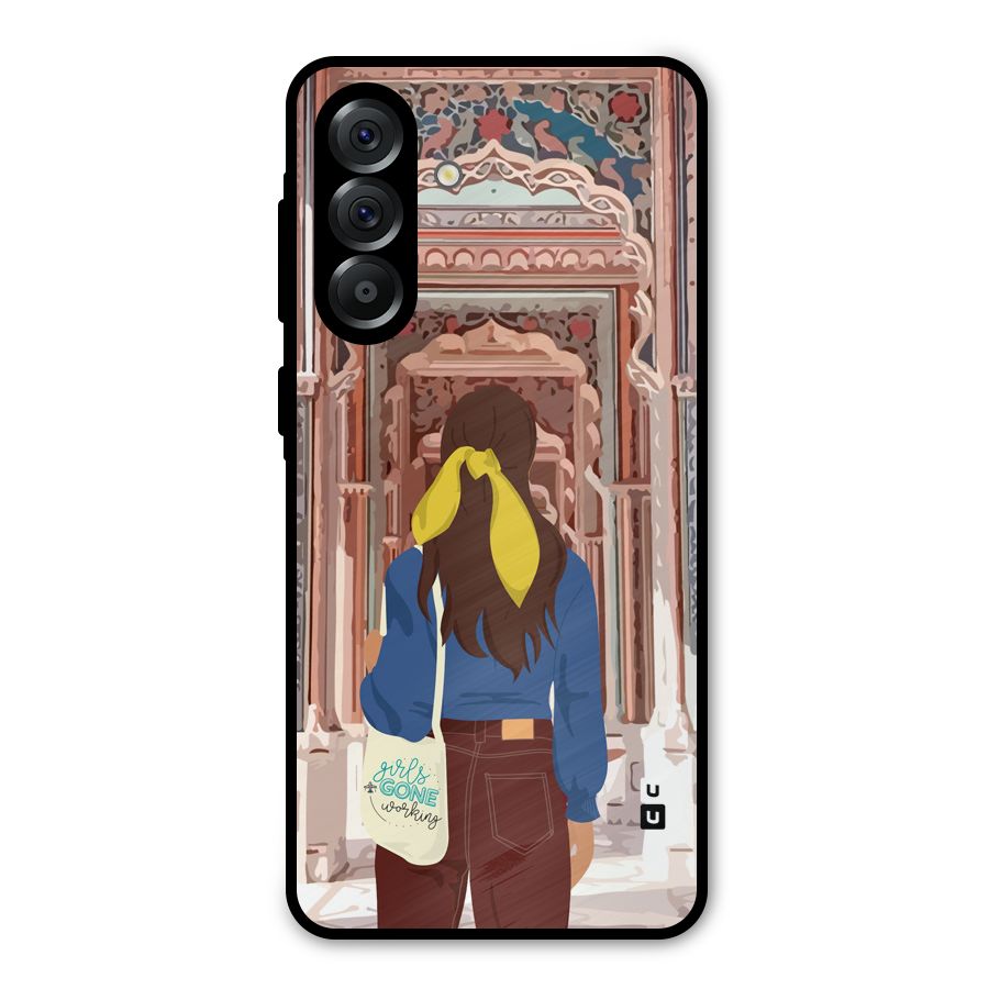 wonderful Girl Metal Back Case for Galaxy A56