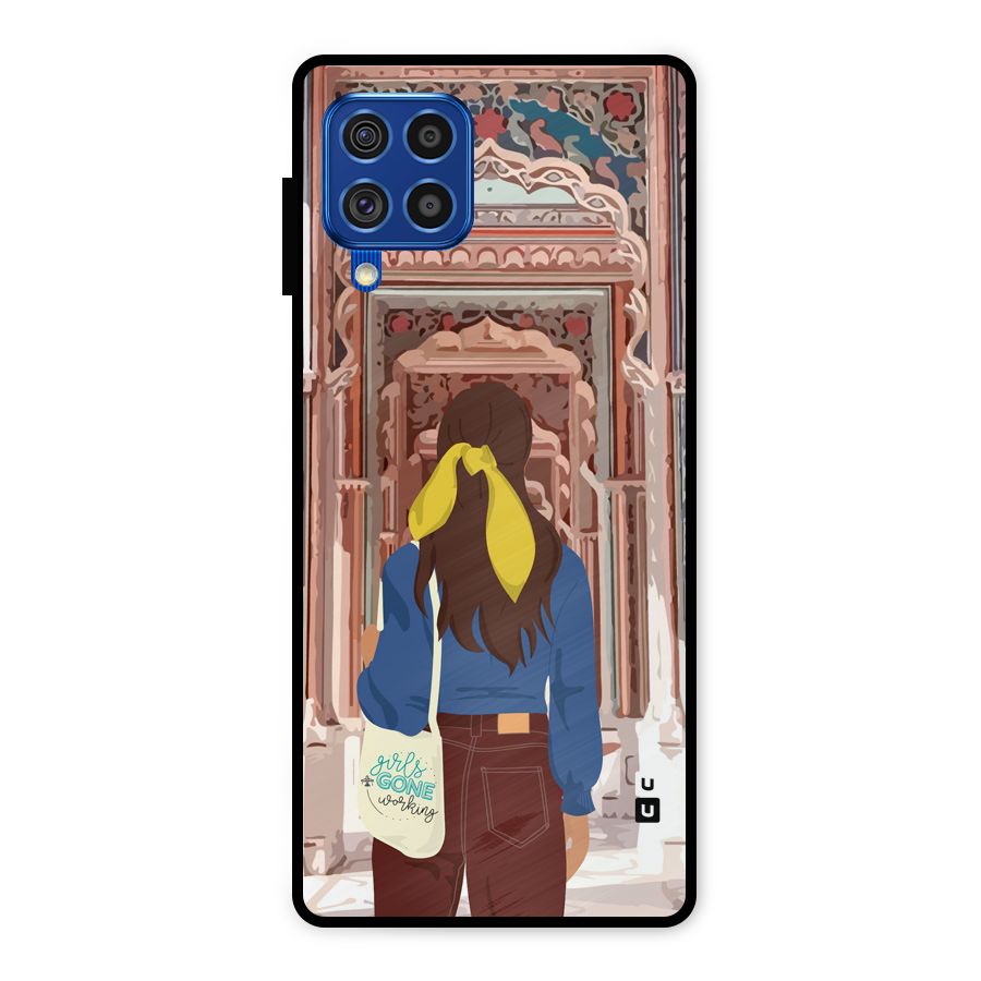 wonderful Girl Metal Back Case for Galaxy F62