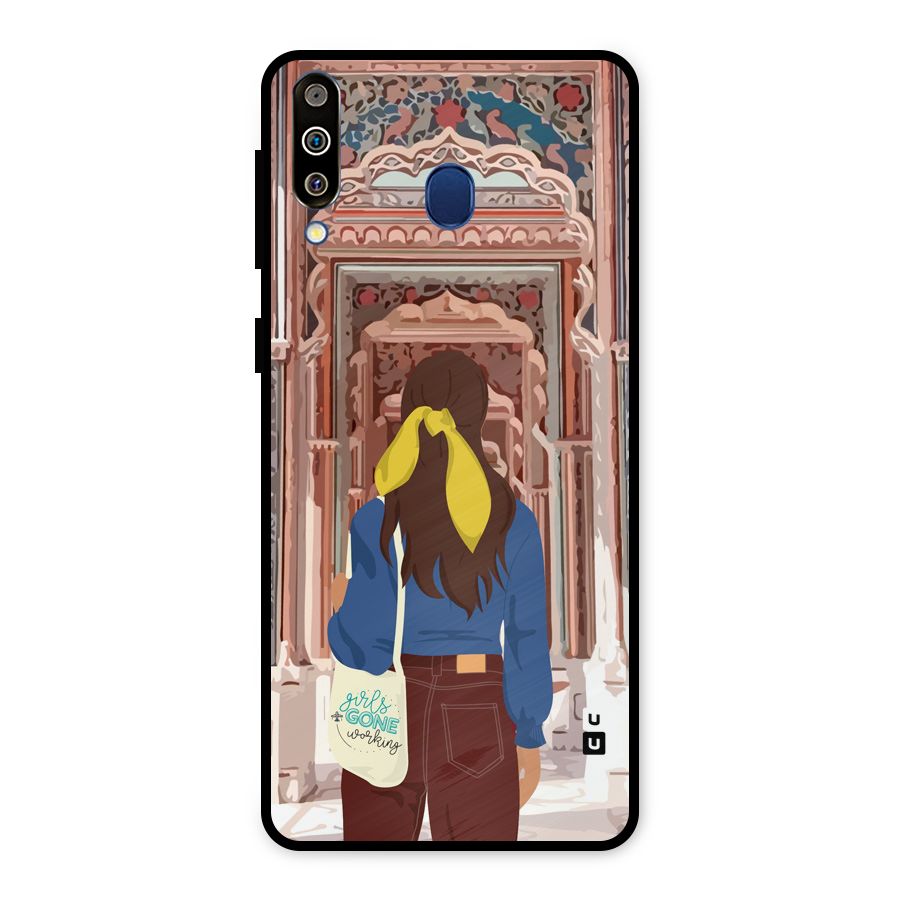 wonderful Girl Metal Back Case for Galaxy M30