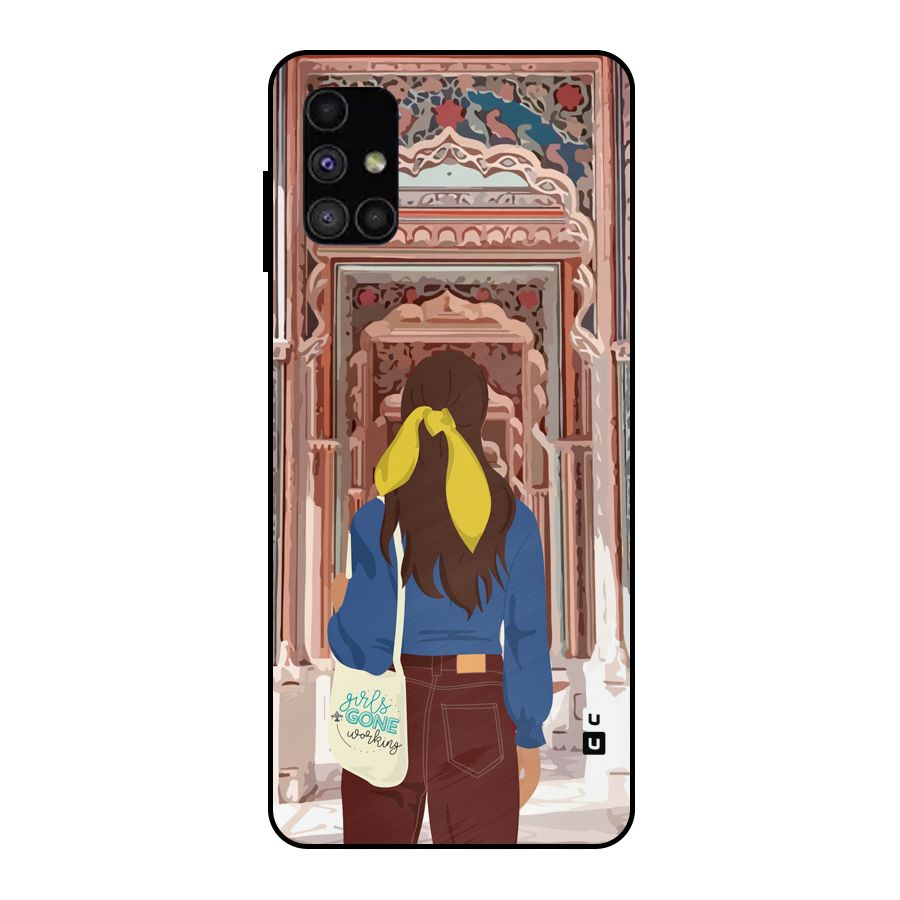 wonderful Girl Metal Back Case for Galaxy M51