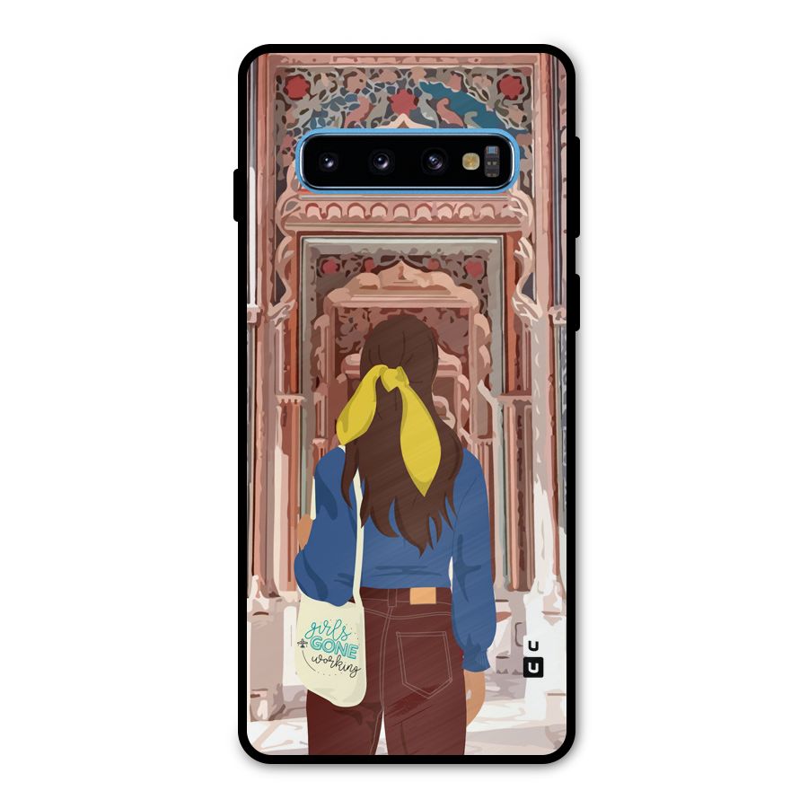 wonderful Girl Metal Back Case for Galaxy S10