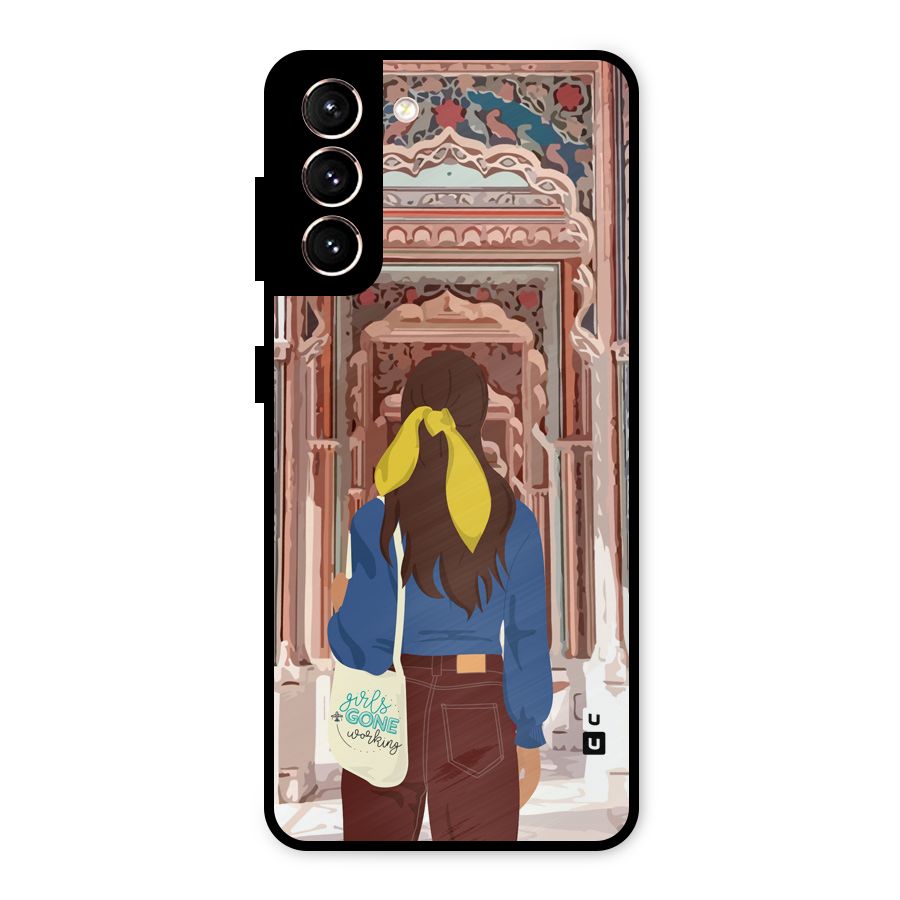wonderful Girl Metal Back Case for Galaxy S21 5G