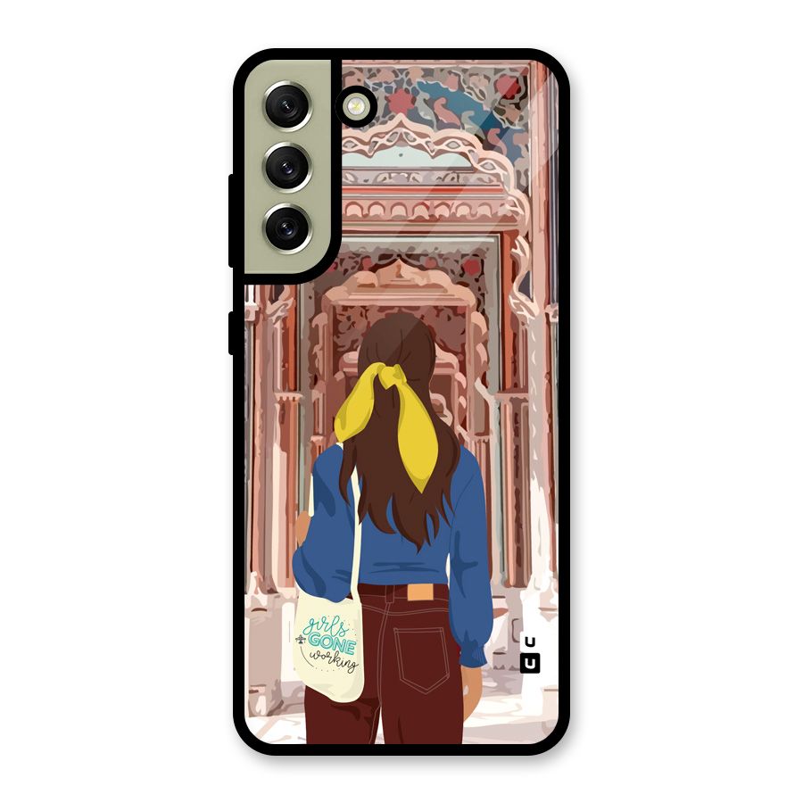 wonderful Girl Metal Back Case for Galaxy S21 FE 5G (2023)