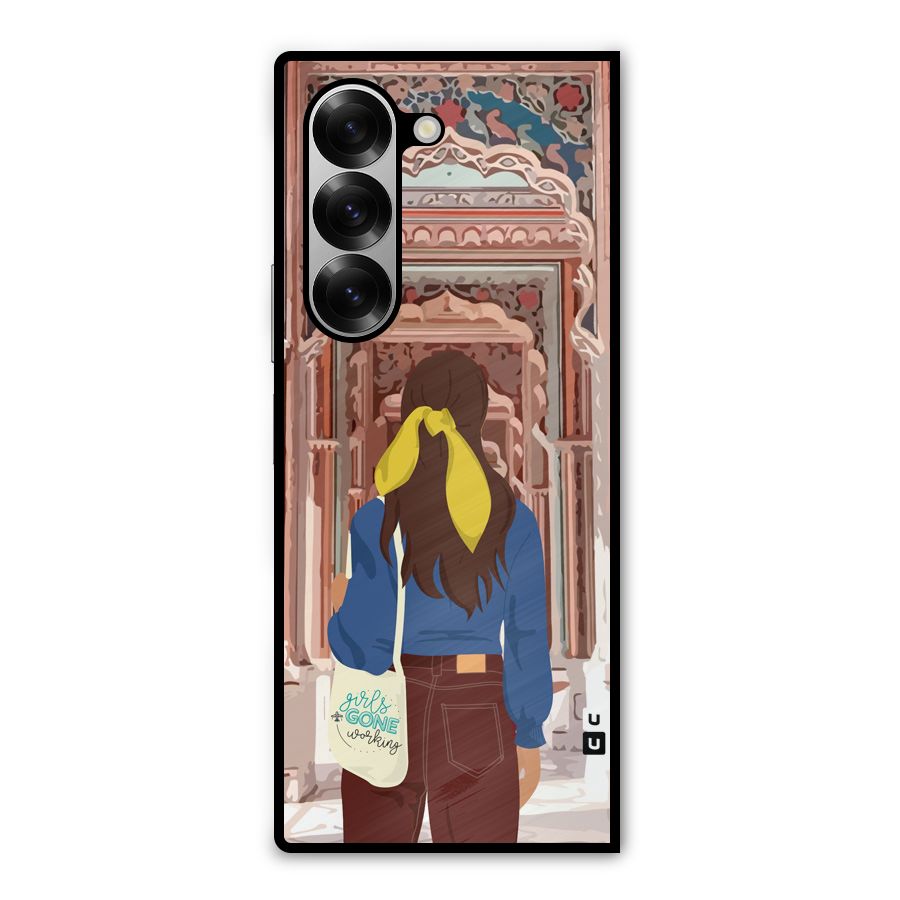 wonderful Girl Metal Back Case for Galaxy Z Fold6