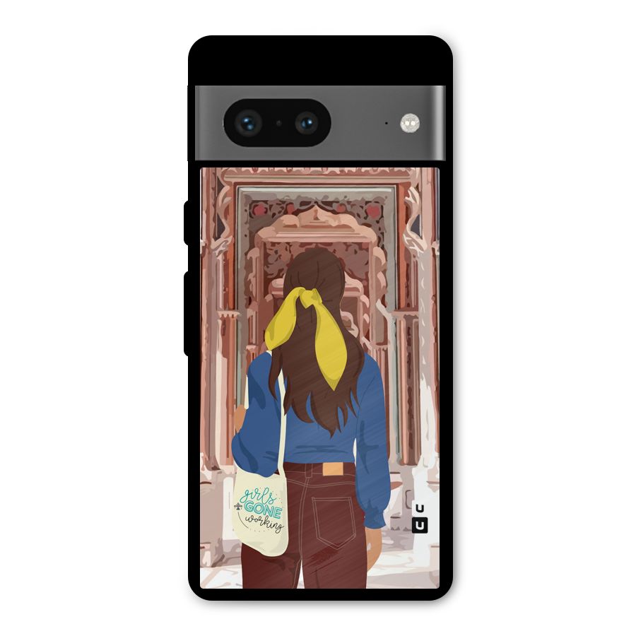 wonderful Girl Metal Back Case for Google Pixel 7