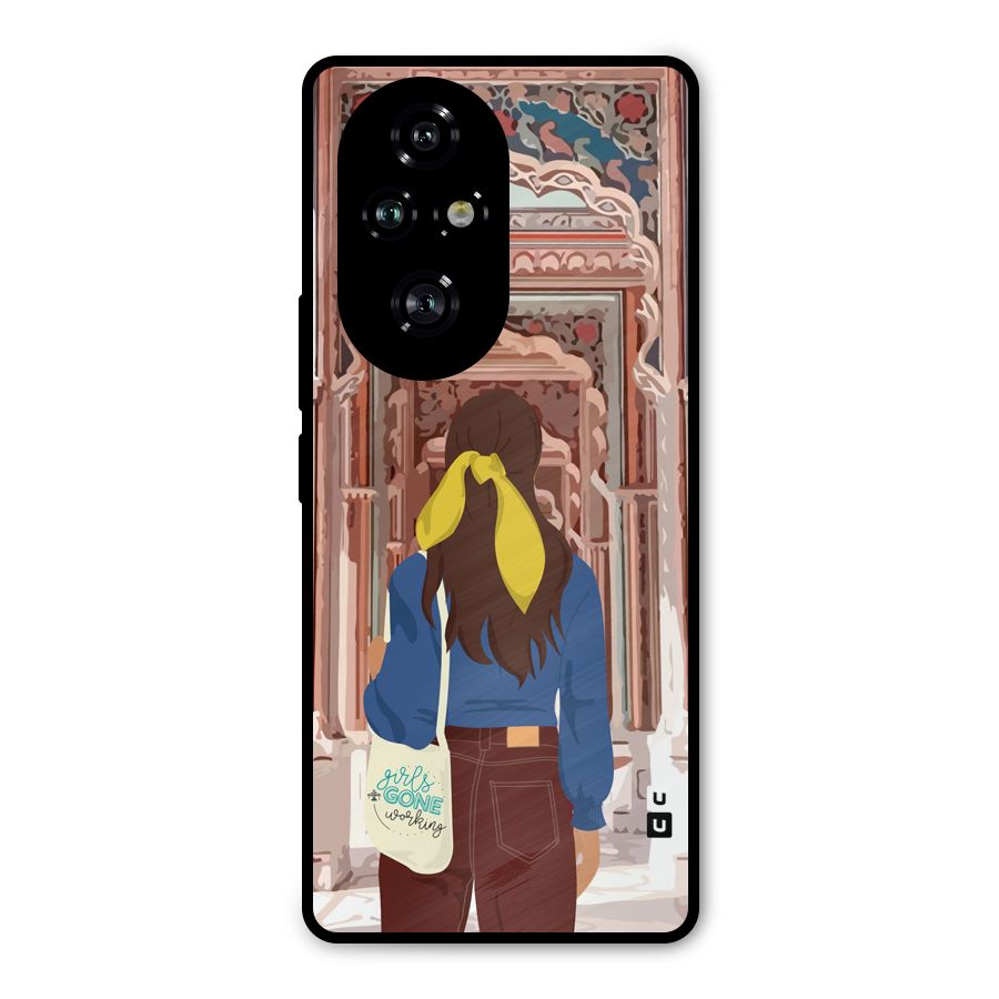 wonderful Girl Metal Back Case for Honor 200 Pro