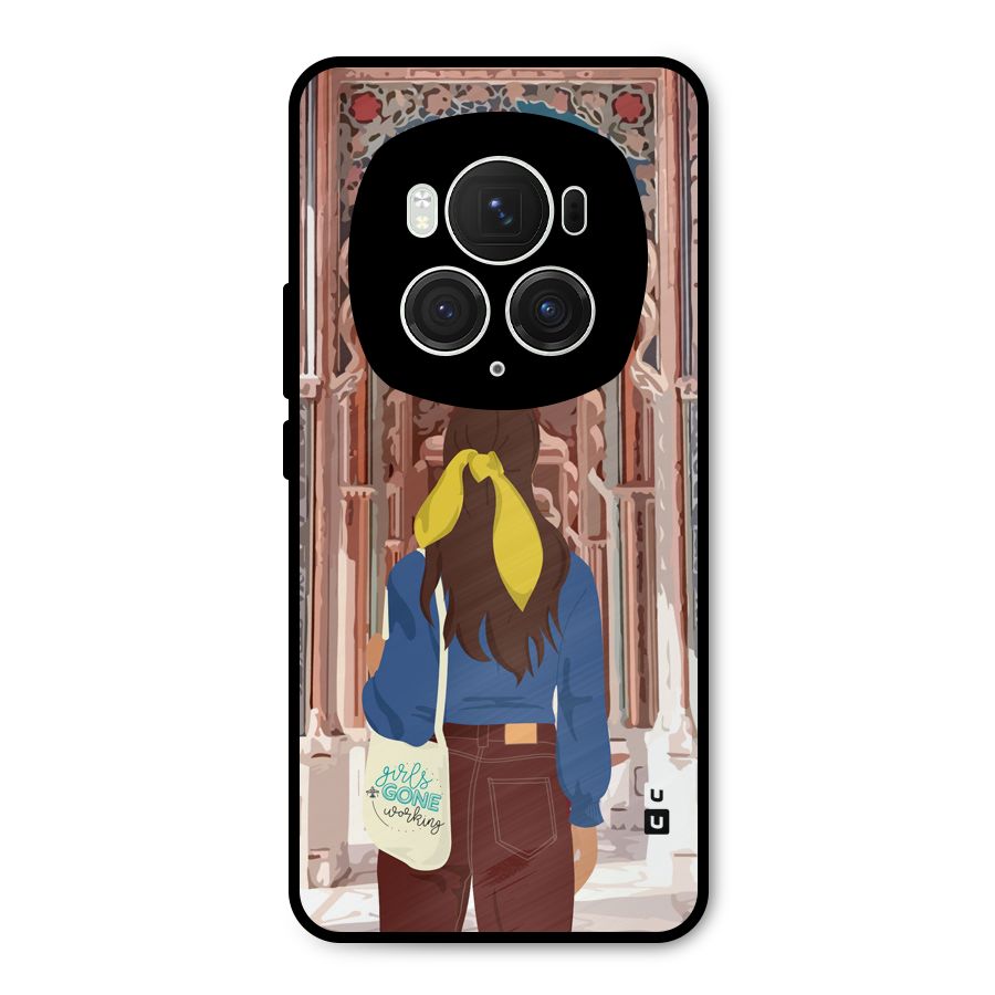 wonderful Girl Metal Back Case for Honor Magic6 Pro