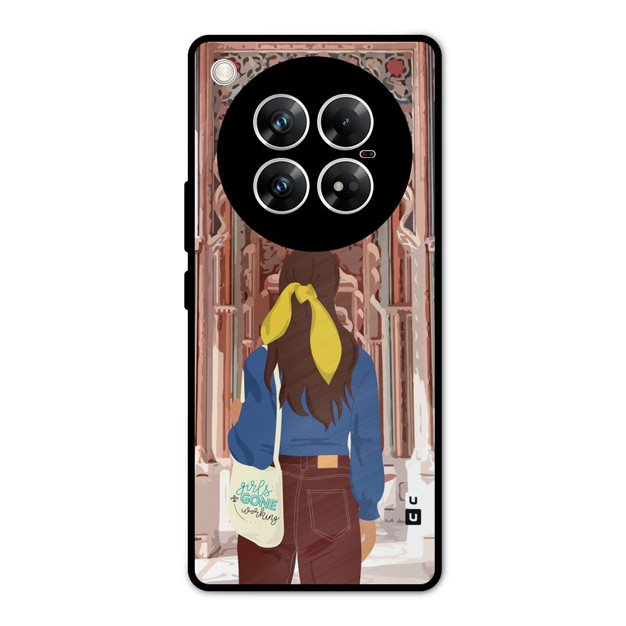 wonderful Girl Metal Back Case for Infinix Zero 40 5G