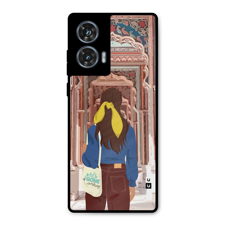 wonderful Girl Metal Back Case for Motorola Edge 50 Fusion