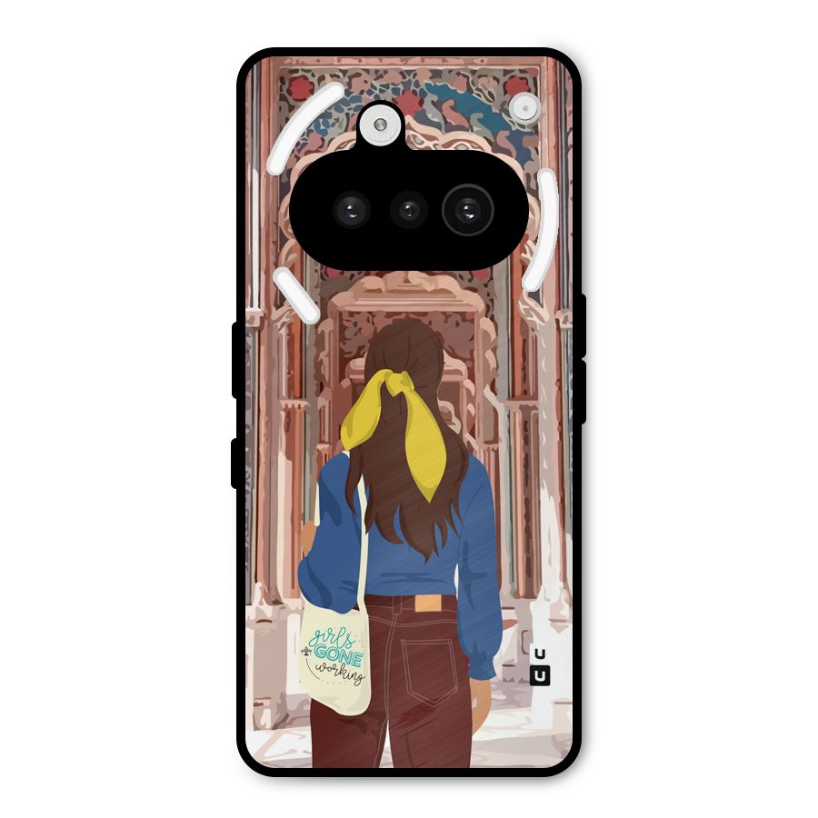 wonderful Girl Metal Back Case for Nothing Phone 3a