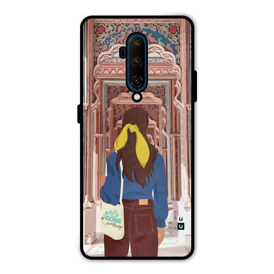 wonderful Girl Metal Back Case for OnePlus 7T Pro