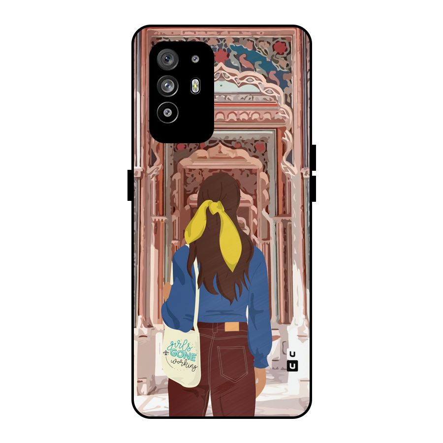 wonderful Girl Metal Back Case for Oppo F19 Pro Plus 5G