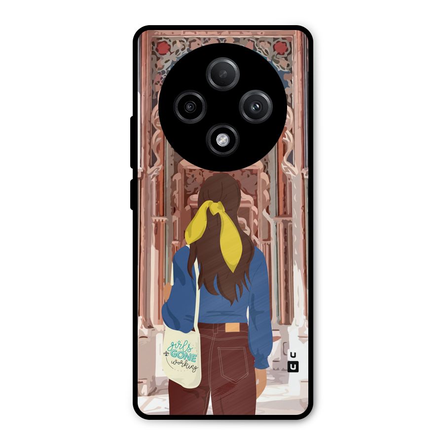 wonderful Girl Metal Back Case for Oppo F27 Pro Plus
