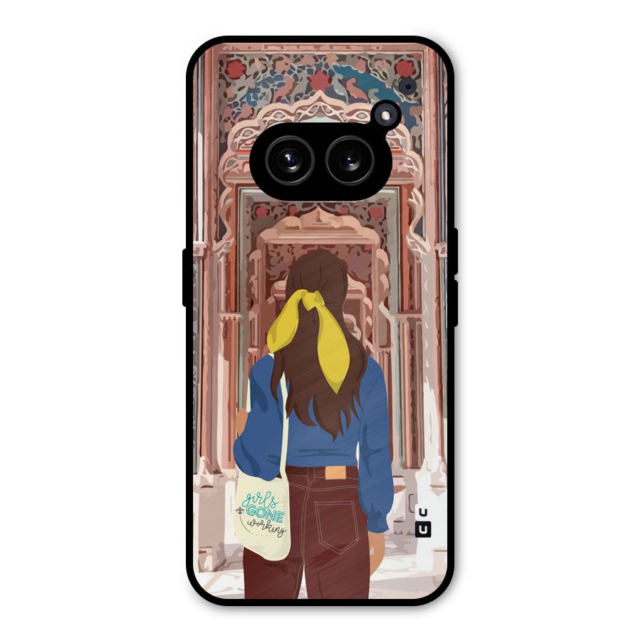 wonderful Girl Metal Back Case for Nothing Phone 2a
