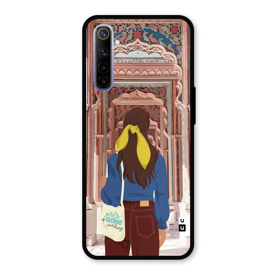 wonderful Girl Metal Back Case for Realme 6