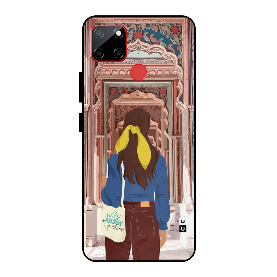 wonderful Girl Metal Back Case for Realme C12