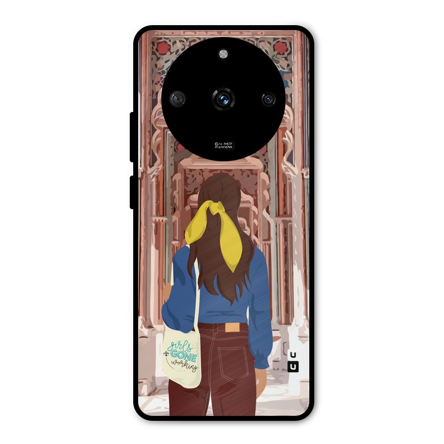 wonderful Girl Metal Back Case for Realme Narzo 60 5G