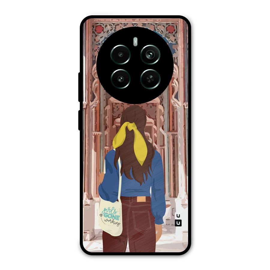 wonderful Girl Metal Back Case for Realme Narzo 70 Pro