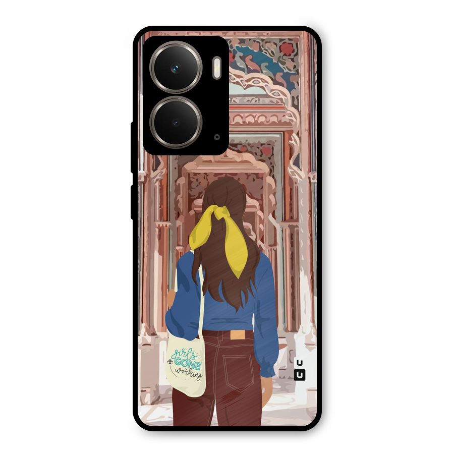 wonderful Girl Metal Back Case for Realme P3