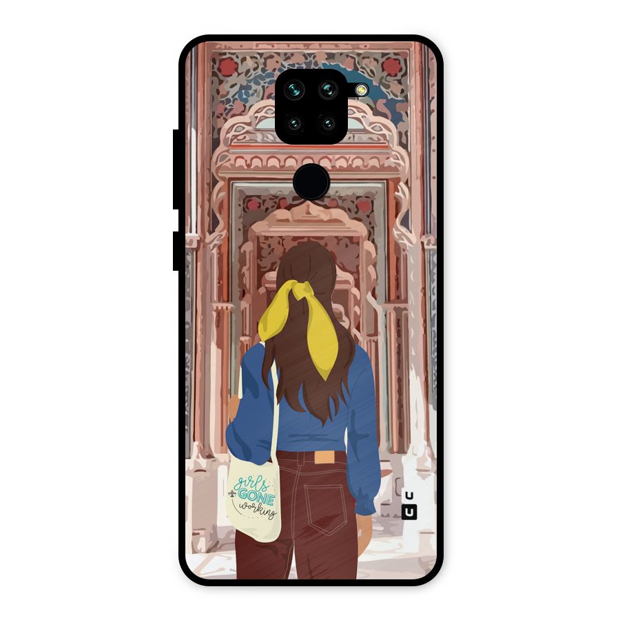 wonderful Girl Metal Back Case for Redmi Note 9